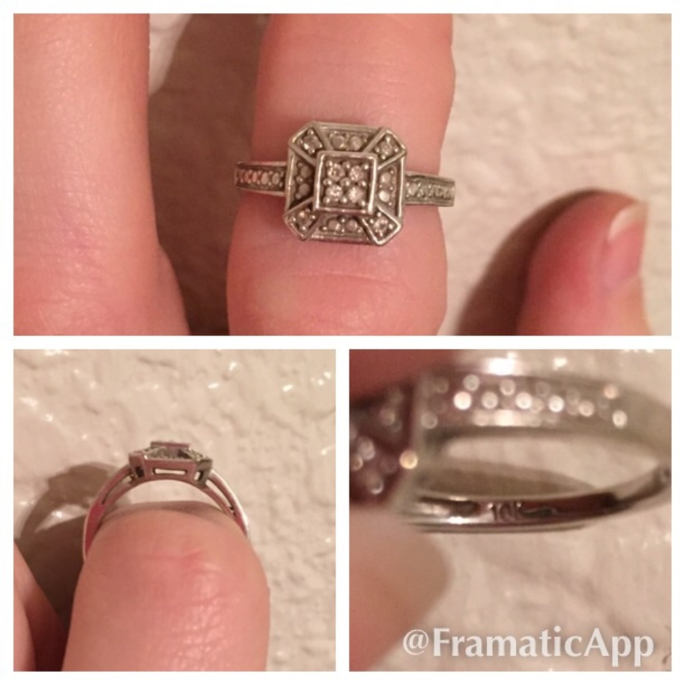 💥 SALE 💥 Miadora 10k White Gold Diamond Ring